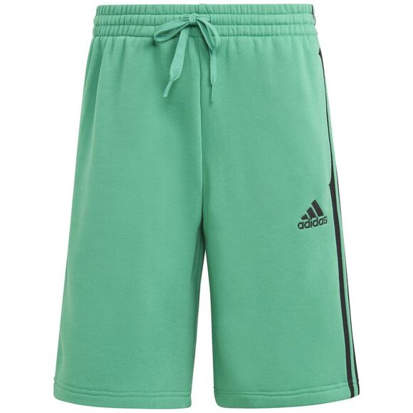 adidas Men's 3-Stripes 10" Fleece Shorts Court Green-Small - Picture 1 of 3